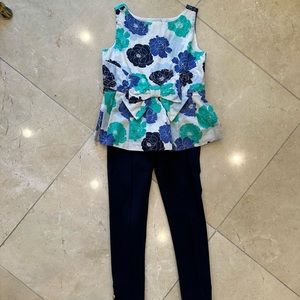 Janie and Jack Floral Outfit